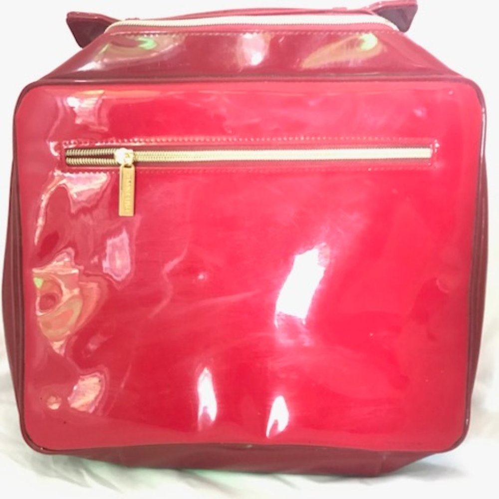 Estee Lauder Red Vinyl Makeup case